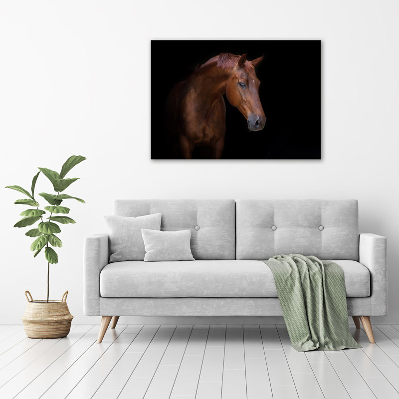 Brown Horse - Wrapped Canvas Print