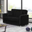Causeuse convertible avec rangement Primenest Gravita Collection, noir-1111501921