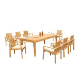 Outdoor 5 - Piece Teak Dining Set