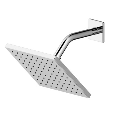 Icon Collection 2.0GPM Adjustable Rain Shower Head with 14" Extended Arm - Chrome Polished