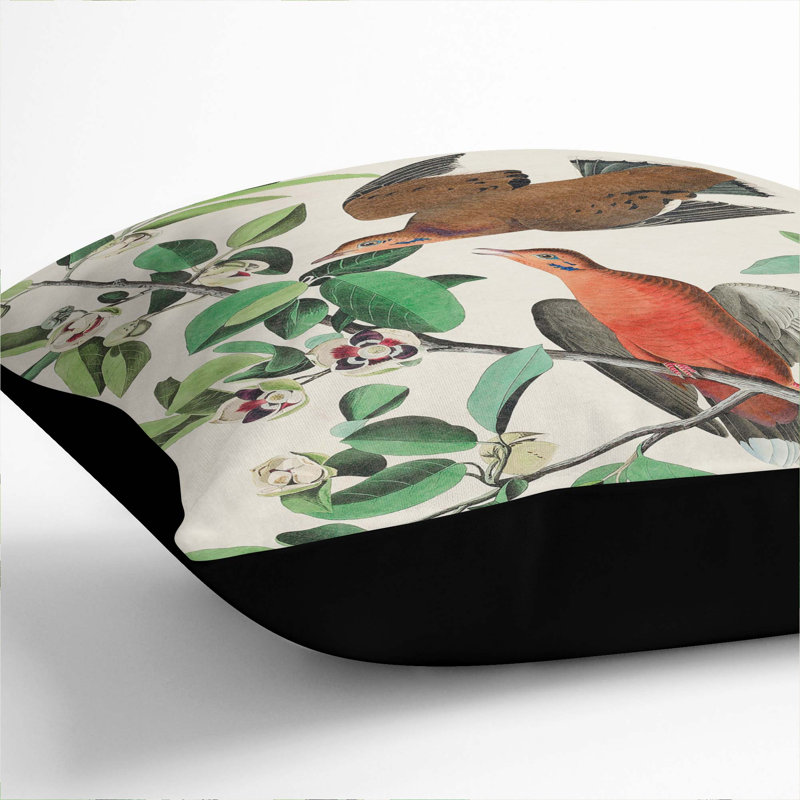Square Cushion, 55cm H x 55cm W x 20cm D, Black