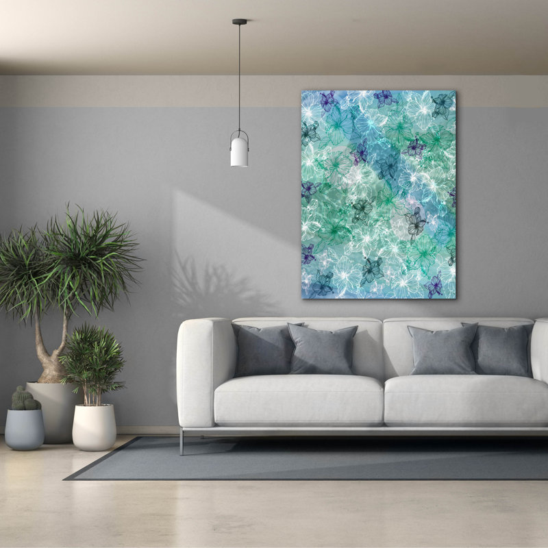  «My Garden» par Sabrina Balbuena, art mural sur toile, 40 po x 54 po