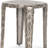 20" Silver Iron and Metal Tray Table