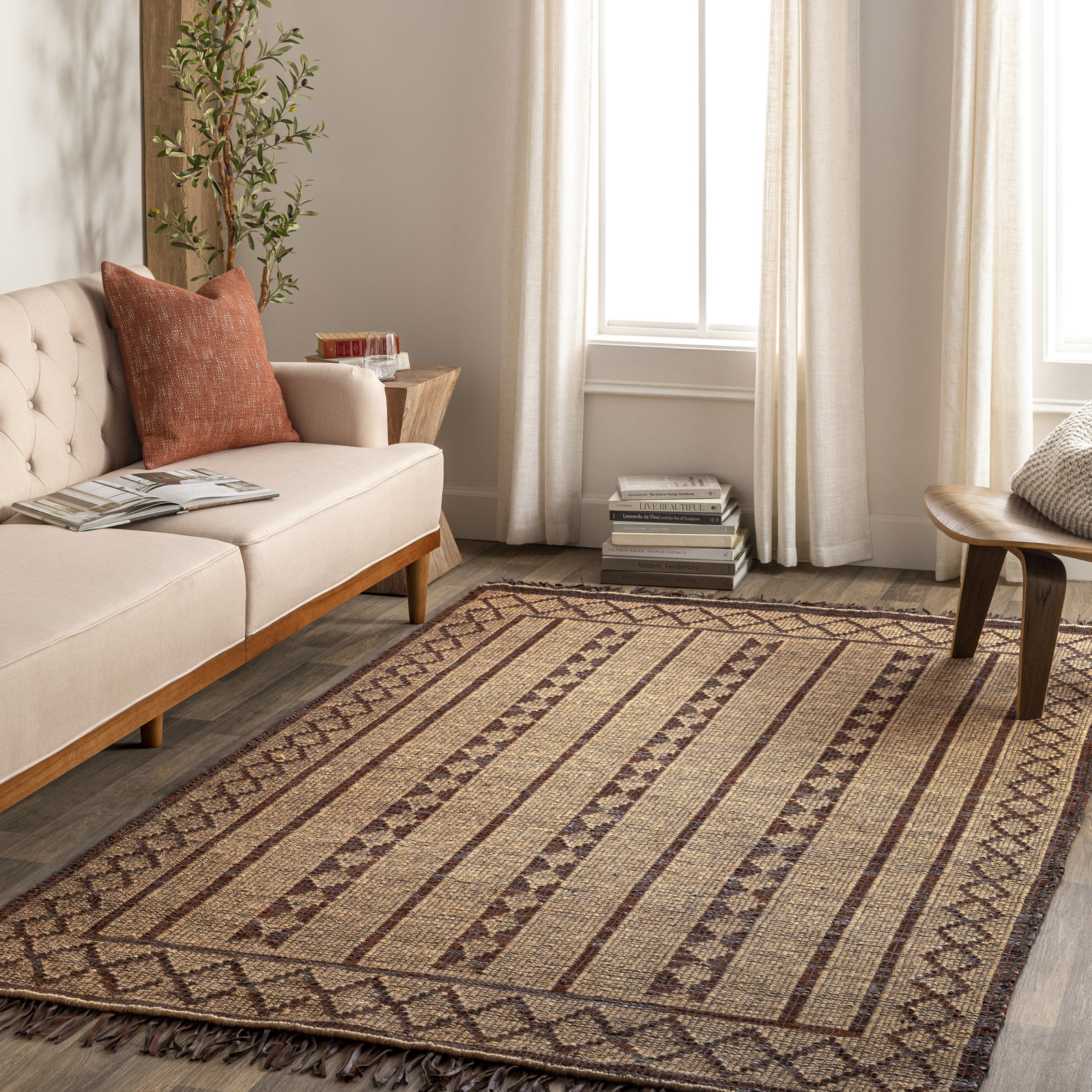 Salvo Handmade Rug, Rectangle 5' x 7'6"