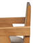 Tabouret de bar à dossier en plastique tissé crème de 27 po de hauteur - siège en tissu rembourré de mousse et durable-353808650