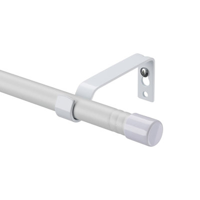 Curtain Poles For Eyelet Curtains, 16Mm Voile Curtain Pole 76-117Cm