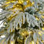 Arbre enneigé 7,5 pi avec 350, 8 modes, 1389 pointes de branches pour des branches de Noël joyeuses fêtes, créez une atmosphère joyeuse-118034496