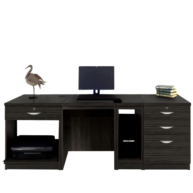 Walshaw Computer Desk, Black Havana