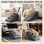 Ensemble d'escalier pour animaux de compagnie convertible 3 en 1, comprenant 4 marches en mousse, une rampe et un lit pour animaux, un revêtement en polyester doux, idéal pour les chiens âgés, blessés ou de petite taille, gris.