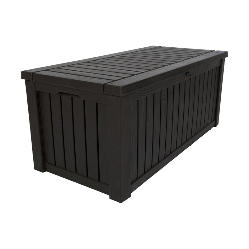 Rockwood 570 L Resin Storage Box, Dark Brown