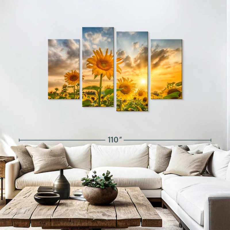 Alvord tournesols au coucher du soleil