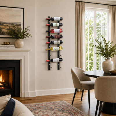 Steel Wine Glass Rack in Black