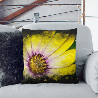 Gerbera Flower Cushion with Filling