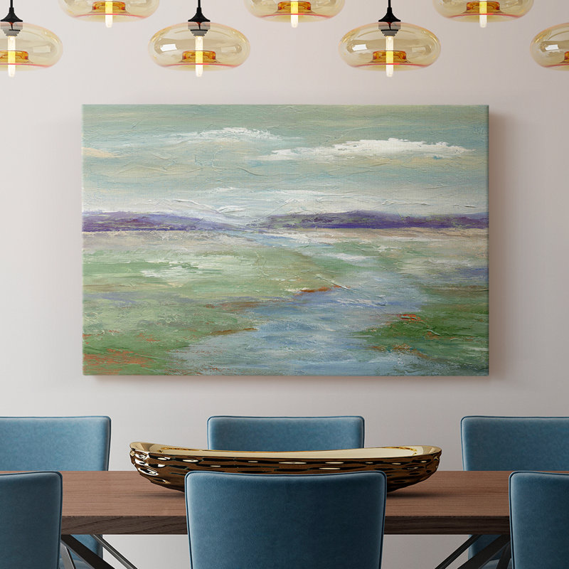 Meadow Stream I -Gallery Wrapped Cavas, 40" H x 60" W