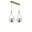 Lustre de style scandinave, hauteur réglable, finition cuivre, 17,7 po x 7,9 po | 100% métal avec peinture séchée au four et revêtement dégringolé | Douille E27, 40 W maximum | Éclairage élégant pour les espaces de vie modernes et les salles à manger-1332548772-1332548776