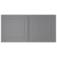 Meuble mural standard HOMEIBRO Cozy Design, 33 po L x 24 po P x 12 po H, en contreplaqué gris Shaker, prêt à assembler-915285824-915386480
