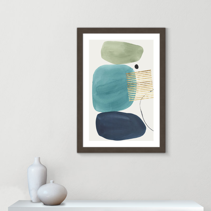 Pistachio Dreams - reproduction de cadre photo, Cadre bronze industriel brossé, H 16,5 po x l 14,5 po x P 1,25 po