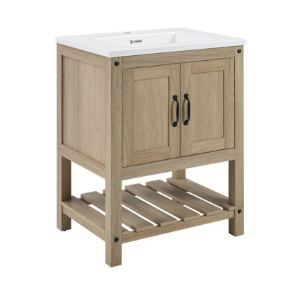 Cambo 25" Single Vanity with 2 doors & slat shelf