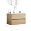 Meuble-lavabo mural 32 pouces avec tiroirs doubles-1237206755