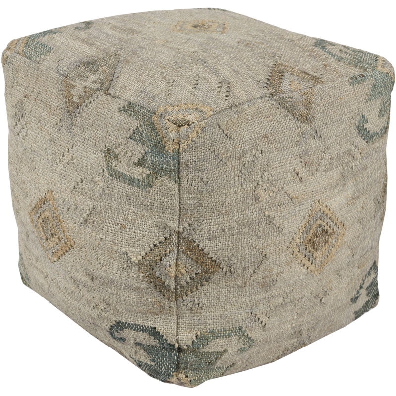 Myler Upholstered Pouf, Navy
