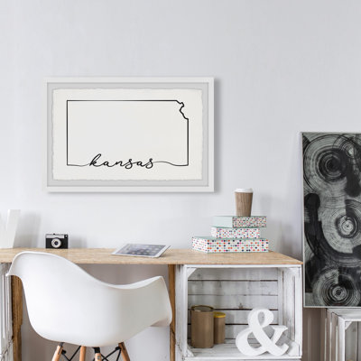 " Kansas Outline " by Marmont Hill