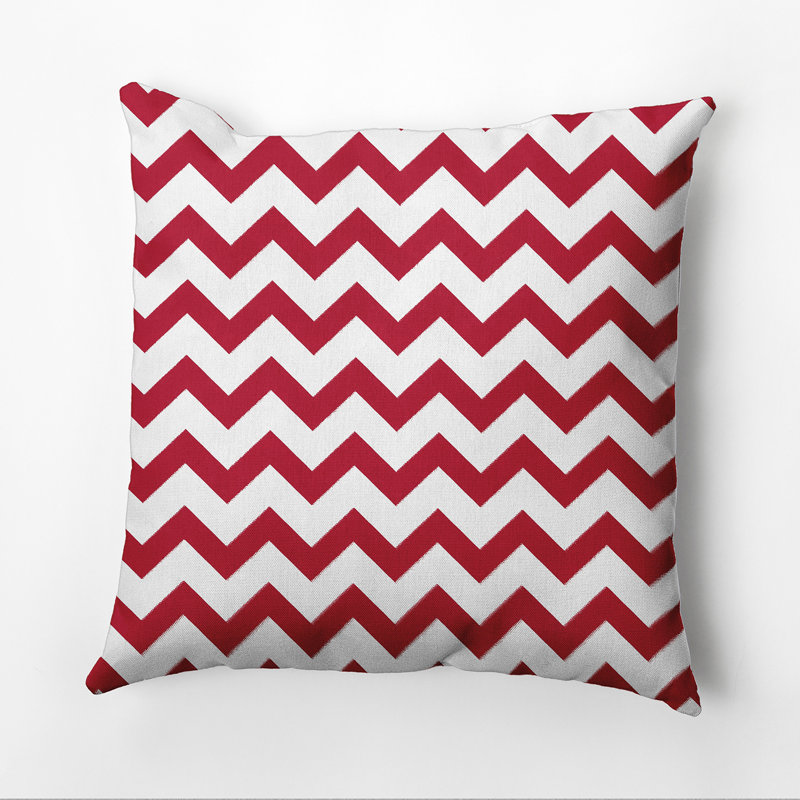 Aldermary Square Pillow Cover and Insert, 18"H x 18"W, Red