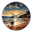 Beach Shimmering Sands I - Horloge murale plage-2123728039