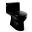 Toilette allongée 1 pièce TOTO Redington 1G 1,0 GPF WASHLET + et à chasse d'eau automatique avec siège SS124 SoftClose, ébène - MS672124CUF # 51-123826740-123826737