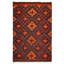 Kilim rouge Kashkoli 9 pi 3 po x 14 pi 3 po
