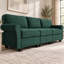 Canapé Varlune 240 cm en velours côtelé, canapé moderne 3 places avec assises profondes, coussins amovibles, accoudoirs épais, mousse à haute résilience et structure en bois massif-381095325