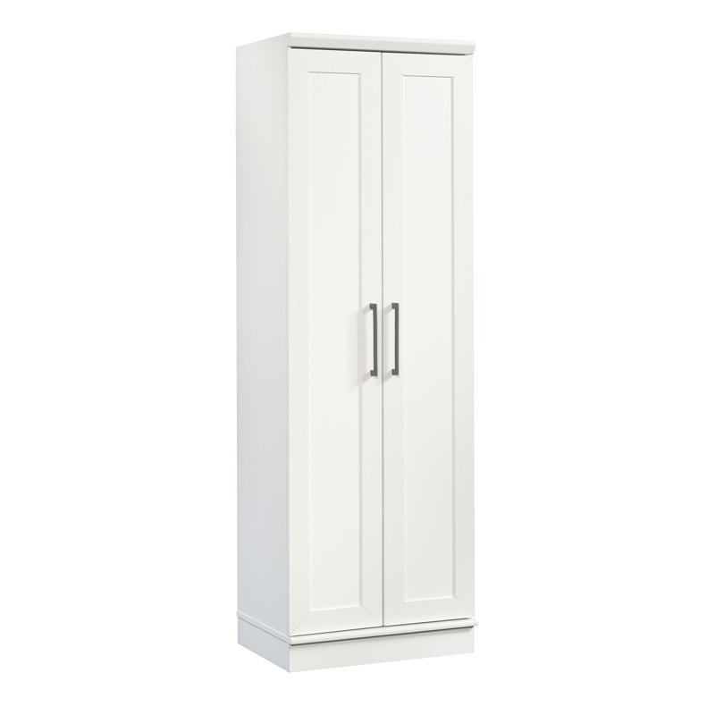 Carnesha 4 - Shelf Storage Cabinet, Soft White