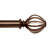 Merrie Steel Adjustable Single Curtain Rod-32479899