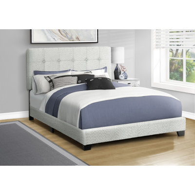 Lit, chambre à coucher, cadre seulement, tapissier, transitionnel