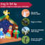 Crèche de Noël gonflable de 8 pi avec lumières DEL intégrées