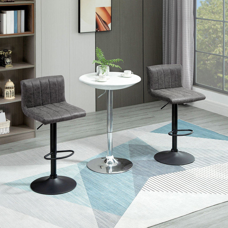 Swivel Counter Stool with Metal Frame