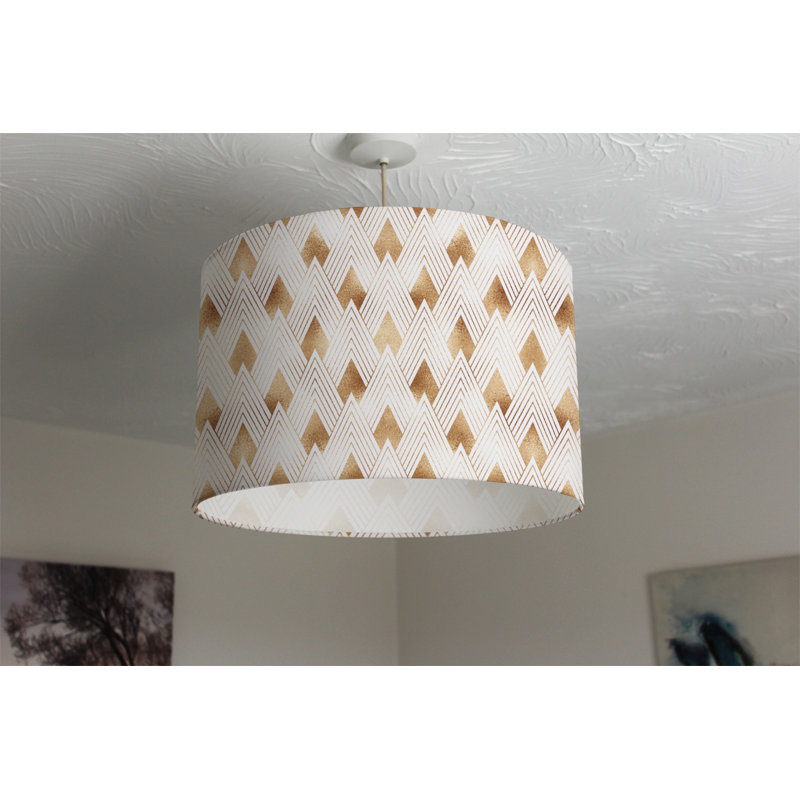 Polyester Drum Lamp Shade ( Clip On ), 25cm H x 40cm W x 40cm D