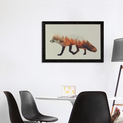 Fox I by Andreas Lie - Print on Canvas