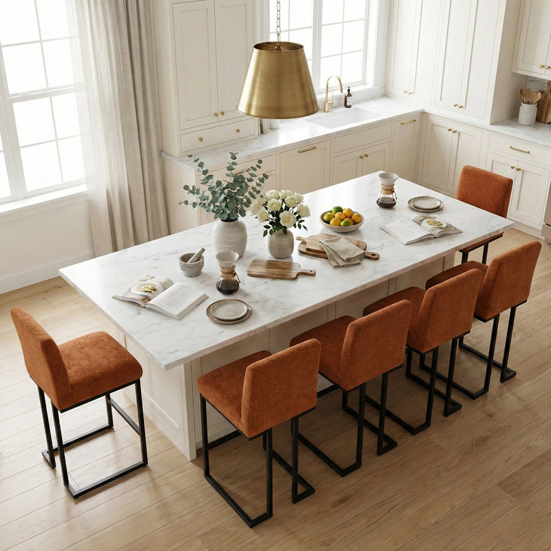 Tabouret de bar 25 po, Brun