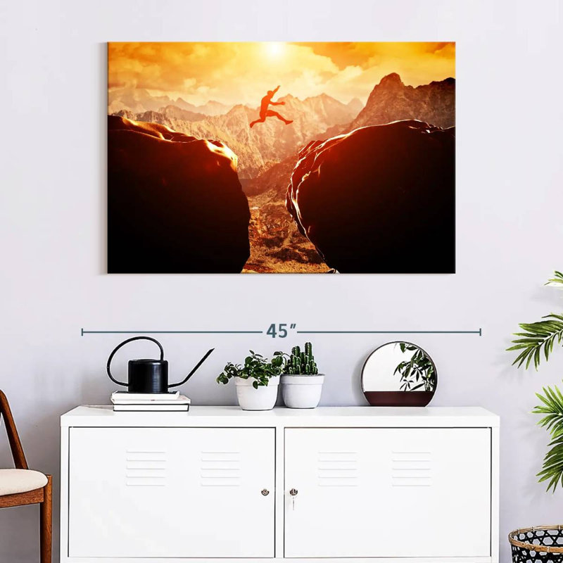 Sireci Extreme Cliff Jumping, 26" H x 39" W