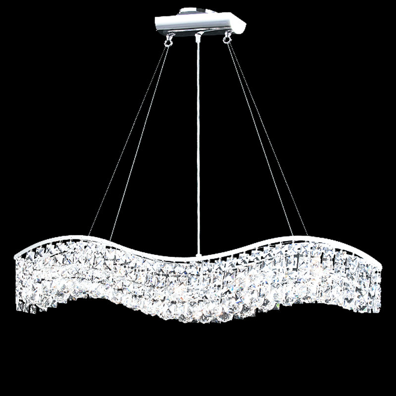 Luminaire suspendu contemporain 5 lumières, Chinois (K9)