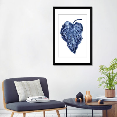 «Palm III», reproduction d'impression sur toile indigo