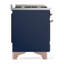 Majestic III Series 48 Inch Dual Fuel Range with 5 Sealed Burners, Griddle, Frenchtop in Matte Graphite (Liquid Propane, Burnished Trim)-934303585-934303598-934303594