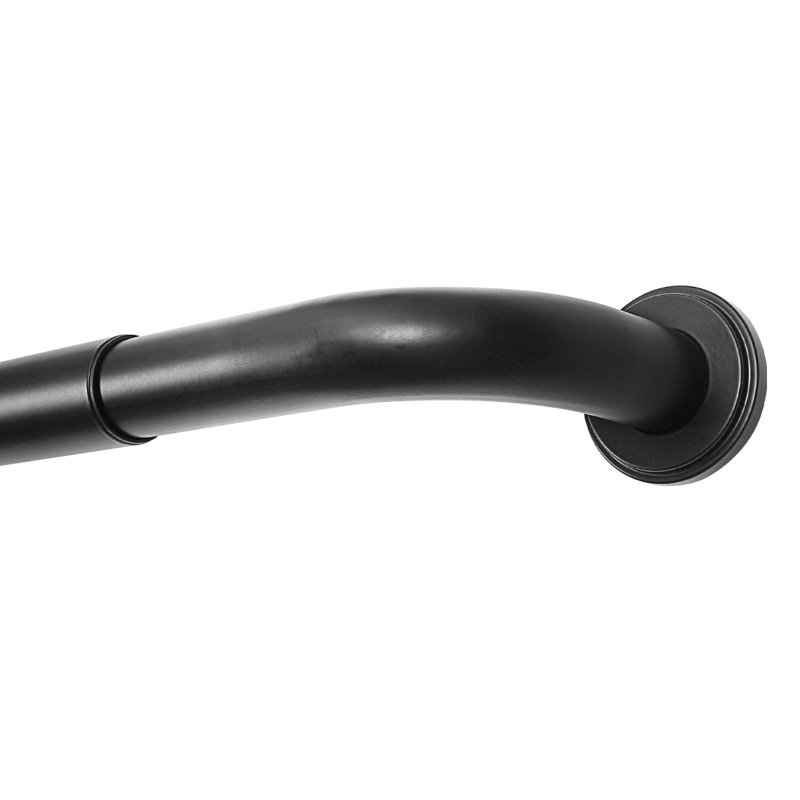 Tringle à rideaux robuste de 1,25 po de diamètre, tringle à draperie noire réglable de 28 à 48 po TWOPAGES, 28" - 48"