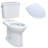 Drake® 1.6 GPF Elongated Two-Piece Toilet with Tornado Flush (Seat Not Included)-61189657-89612326