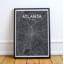 Atlanta City Map - No Frame Print-739270691