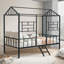 Lit mezzanine simple en métal avec design maison-1573363587