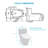 Ceramic One Piece Toilet For Bathroom, 12-Inch Rough-In, 1.24/1.43 GPF, Dual Flush With Soft Clsoing Seat, Powerful Dual Flush MAP 800G