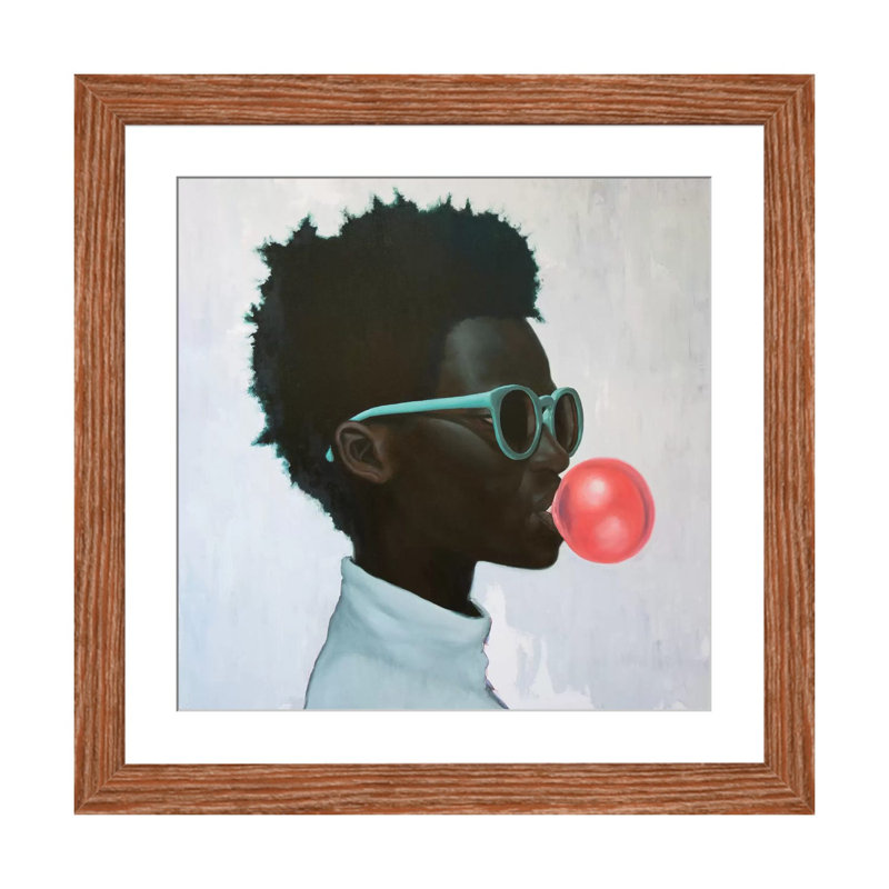 " How Far Is A Light Year? " by Alexander Grahovsky, Black Framed, 16" H x 16" W x 1" D, White
