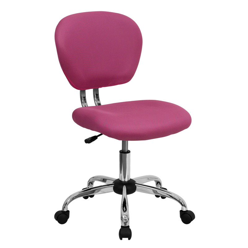 Chaise de bureau Beverly, Maille rose