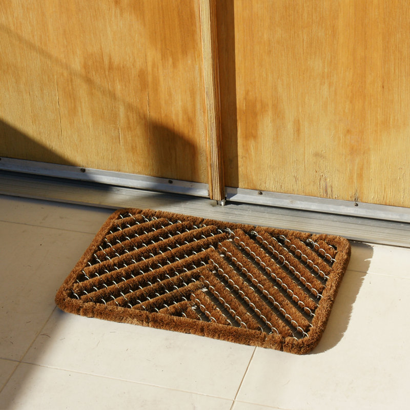 Alynia Non-Slip Chevron Outdoor Doormat